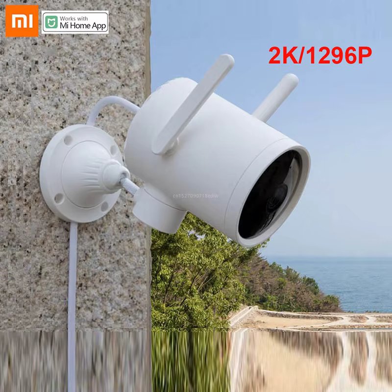 Xiaomi Smart Outdoor Camera 2K 1296P 270 Angle WIFI Night Vision Waterproof PTZ Webcam Dual Antenna Signal IP Cam N1 Smart Home
