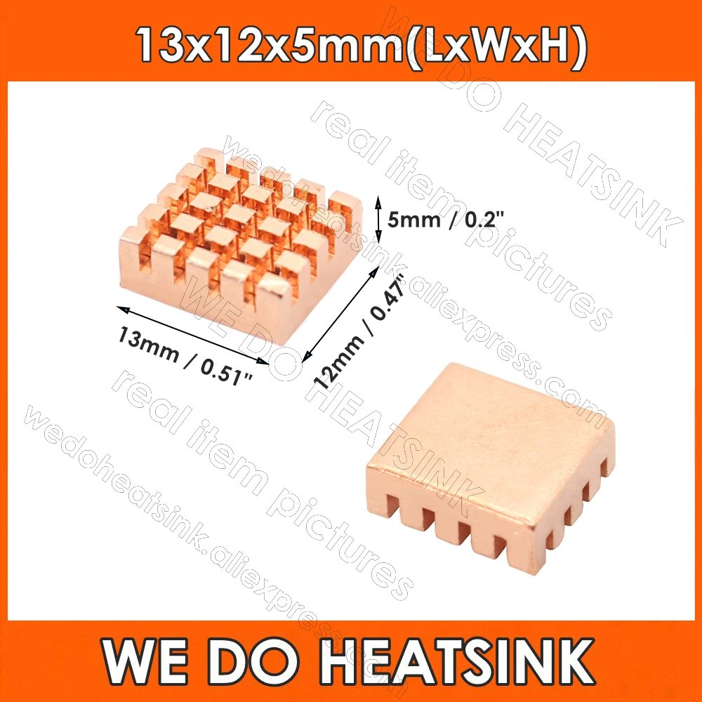 13x12x5mm (No Pad)