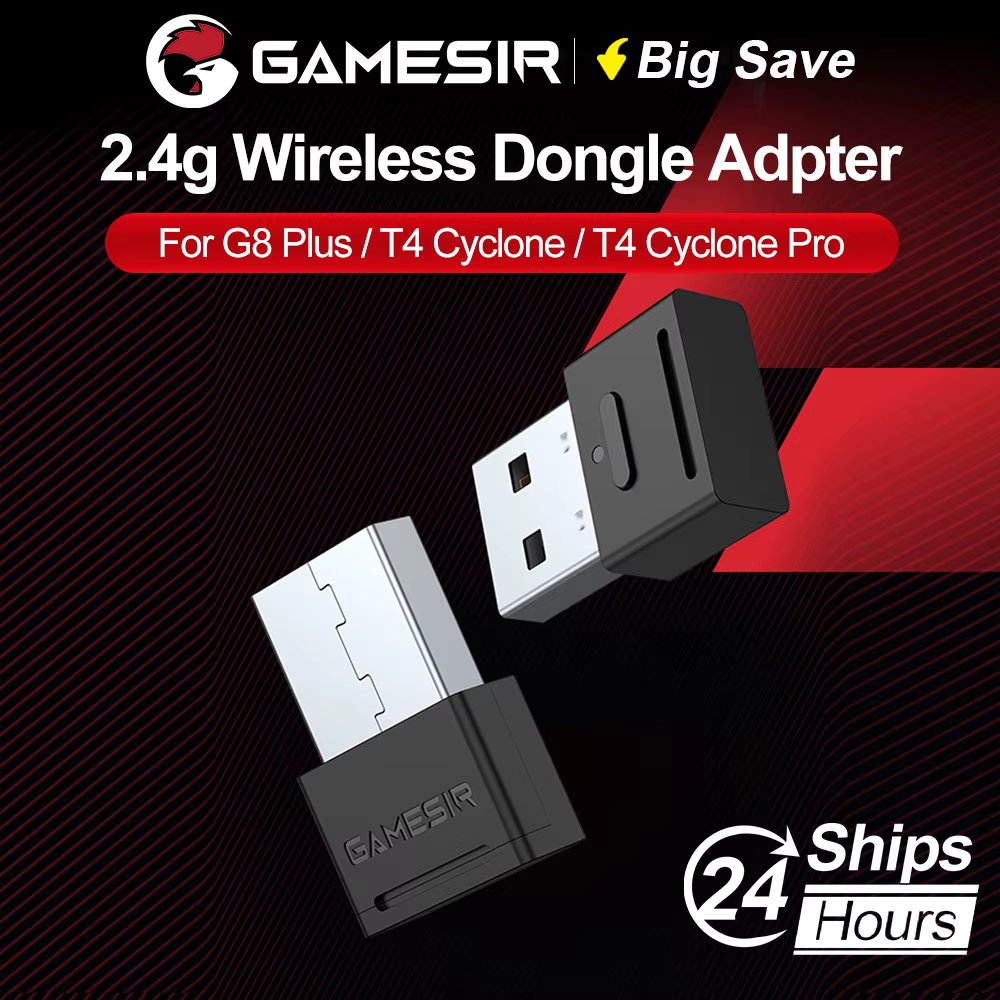 Gamesir G8 Galileo Plus G8+ T4 Cyclone and T4 Cyclone Pro 2.4g Wireless Dongle Receiver Gamepads Adpter Gaming Console Accessori