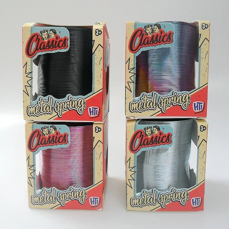 Multiple Steel Metal Rainbow Originals Stairs Walking  Slinky Spring Circle Children Science Toys Magic Spring