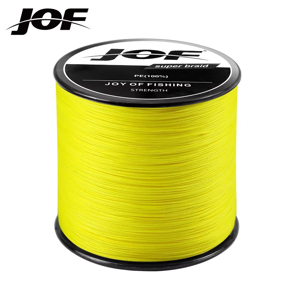 JOF X4 300M 500M 1000M Braided Fishing Line 4 Strands MultiColor Multifilament Saltwater PE Line 10 12 18 28 35 40 50 62 82LB