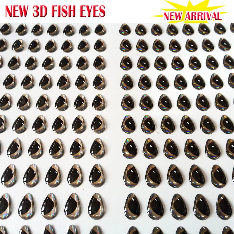 NEW arrival 3d fish eyes 2.3*4mm 3.5*5mm 5mm*6mm 5mm*7mm 4size choose 500pcs/lot