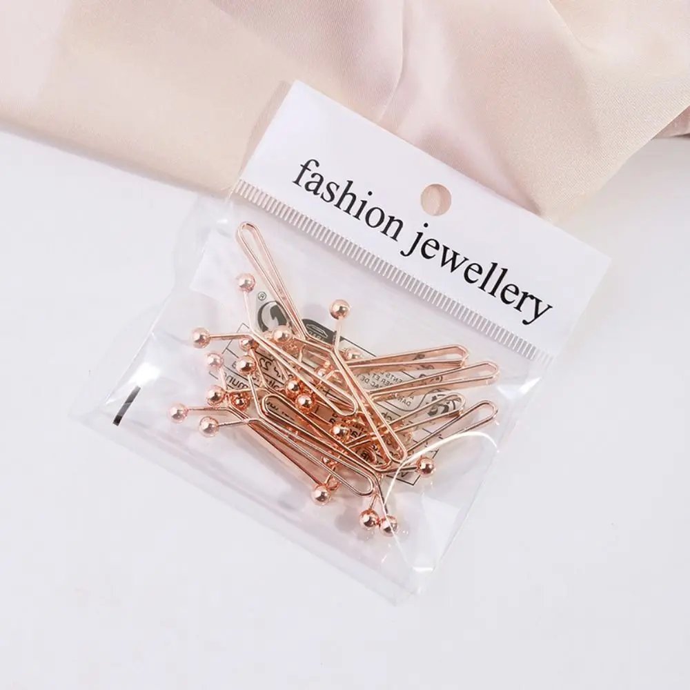 12pcs U-shaped Headscarf Pearl Pins for Women Shawl Bandana Brooch Headscarves Clips Hijab Pins