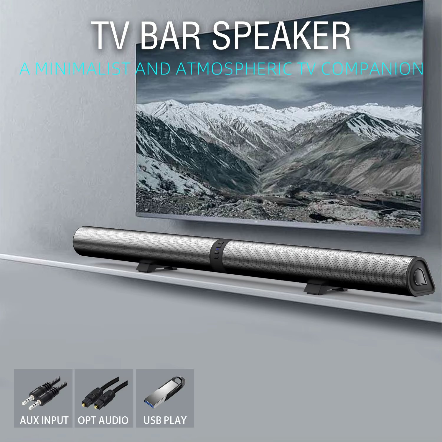 3D Surround Sound Home Speaker, Wireless Speaker, TV Speaker, Subwoofer, Combinable And Detachable, Is A Perfect Gift!