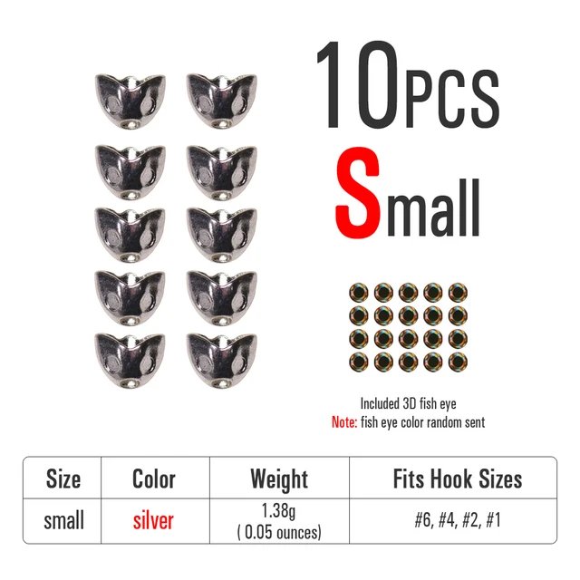 10pcs silver S