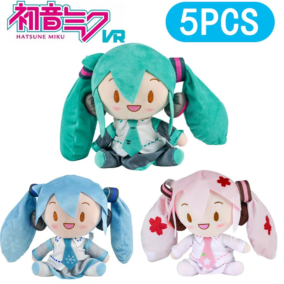 20cm Hatsune Miku Plush Fuwawa Fuwawa Anime Kawaii Cute Toy Doll Plush Plush Pillow Room Car Desk Decoration Fan Birthday Gift