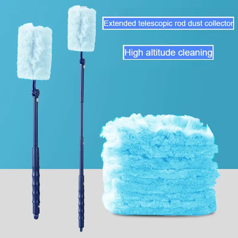 Extended Pole Dust Collector For Household Disposable Fiber Cloth Tabletop Electrostatic Precipitator For High Altitude Cleaning