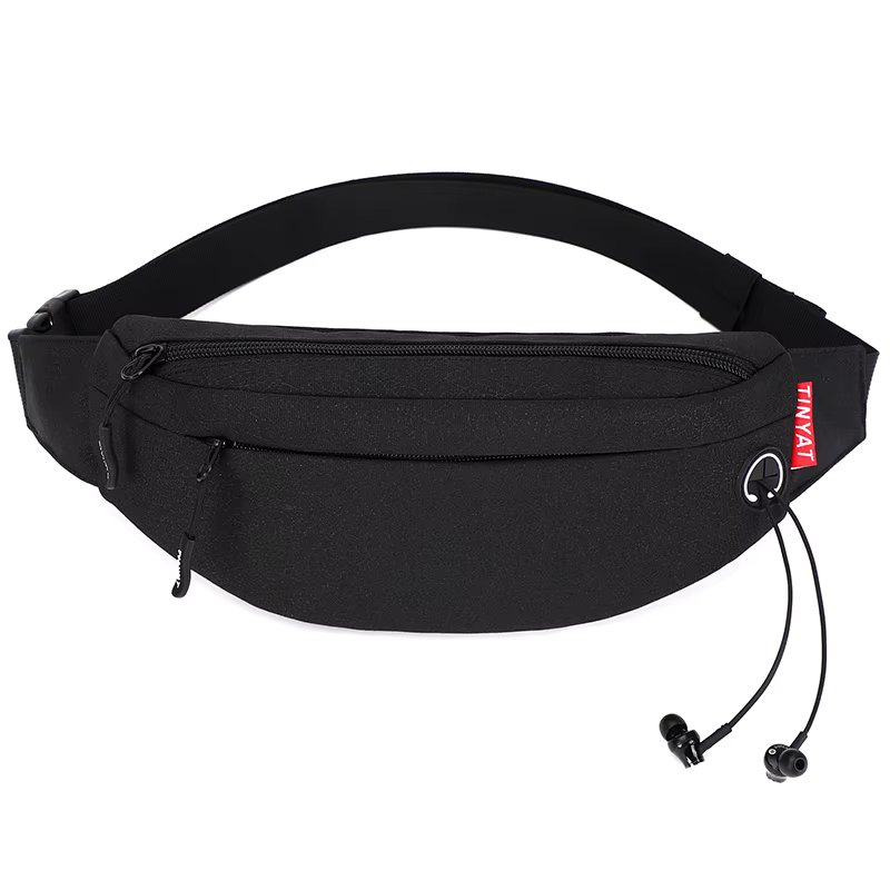 TINYAT Men Waist Bag Pack Purse Casual Large Phone Belt Bag Pouch Women's Canvas Travel Phone Bag Fanny Banana Bag Hip 4 Pockets