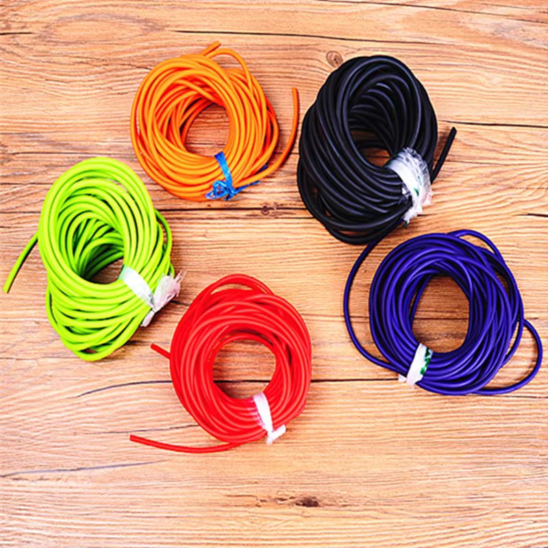5mm*5/10m Outdoor 2050 Natural Latex Rubber Tube Stretch Elastic Slingshot Replacement Band Catapults Sling Rubber