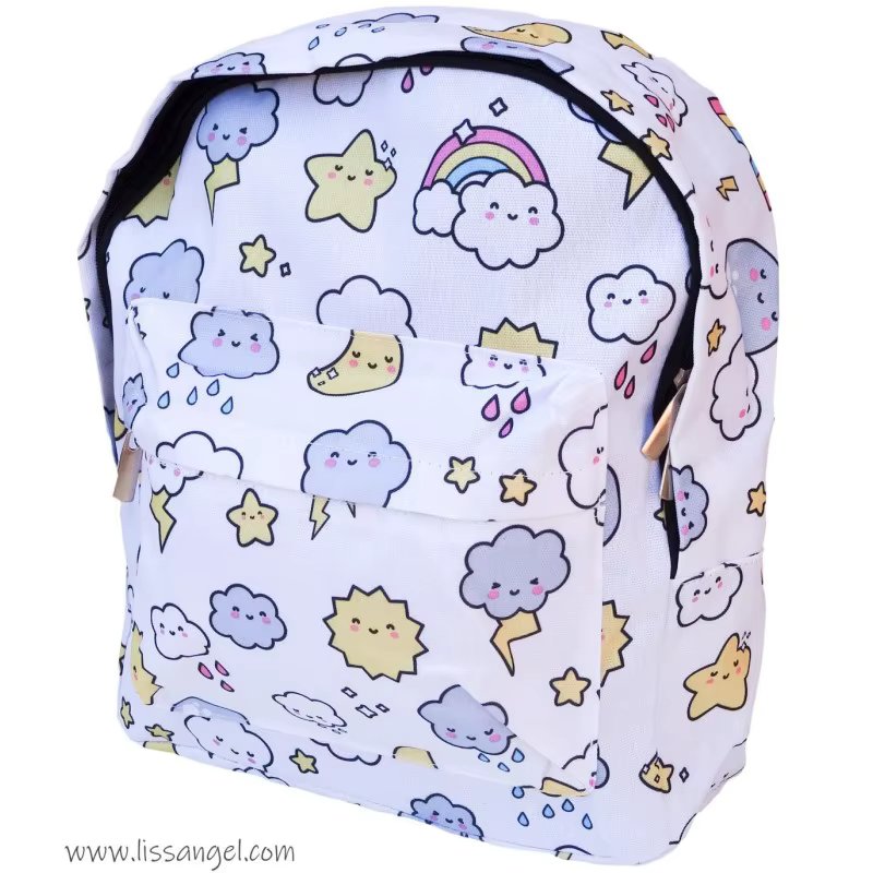 Backpack for Boys and Girls - Kawaii Weather | sun, clouds, rain