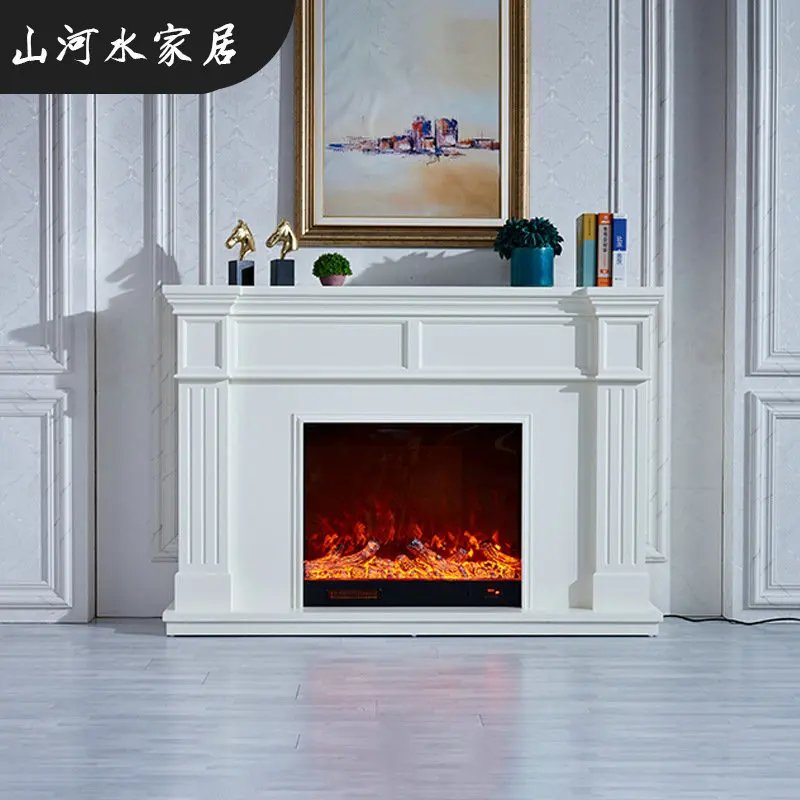 Паровой камин1.5/1.8M Modern American TV Simulation Flame Household European Curio Cabinet Heating Electric Fireplace