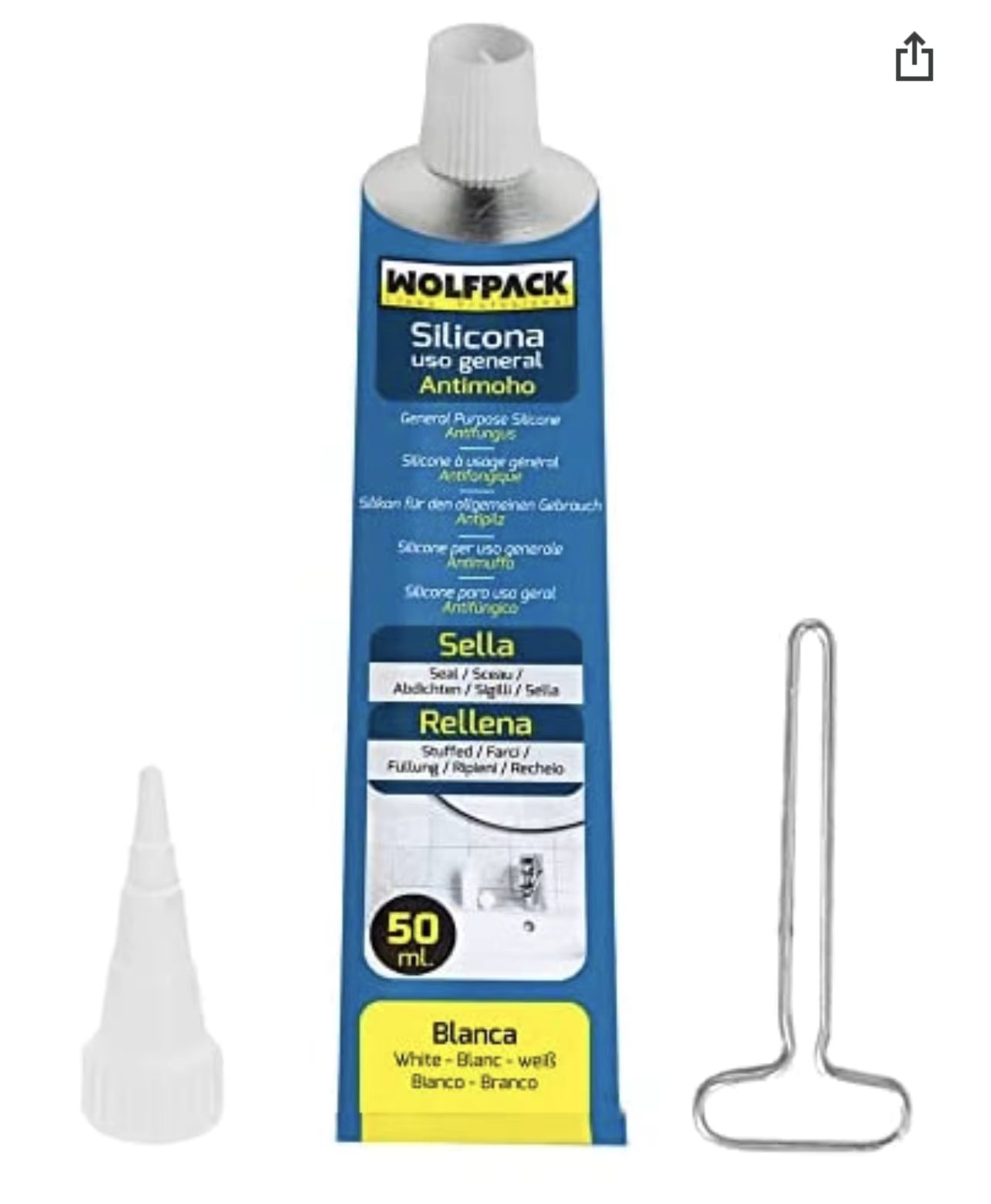 -Acida silicone antimold tube 50 cc. White