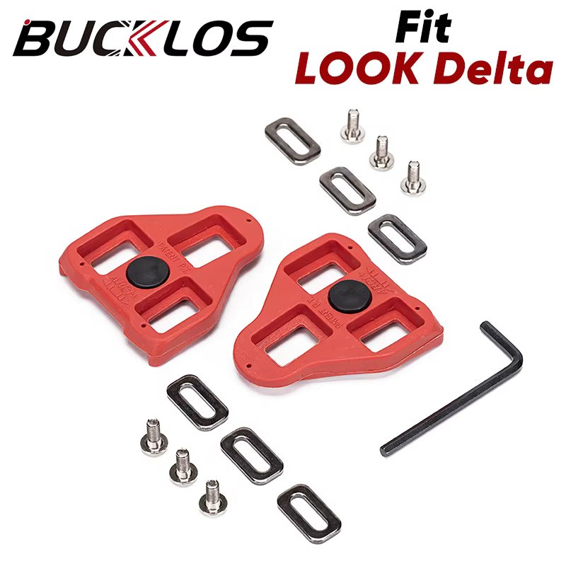 BUCKLOS Road Cycling Shoes Cleats SPD-SL LOOK Delta Self-lock Pedal Cleats SPD Mountain Bike Pedal Cleat Bicycle Accessories