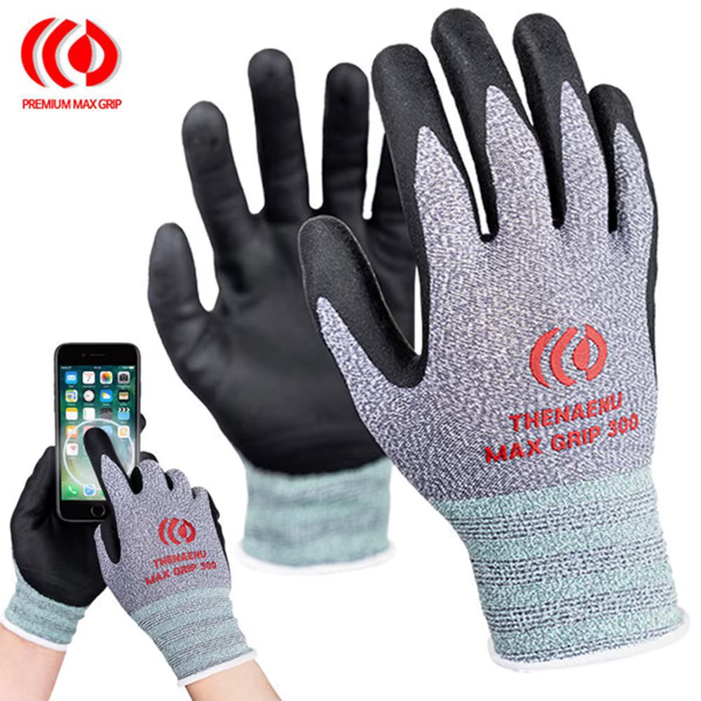 10 sets of better Max grip 300 NBR coating touch working party coated gloves
