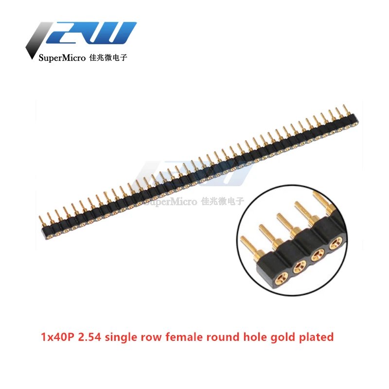 2.54 1row femal gold