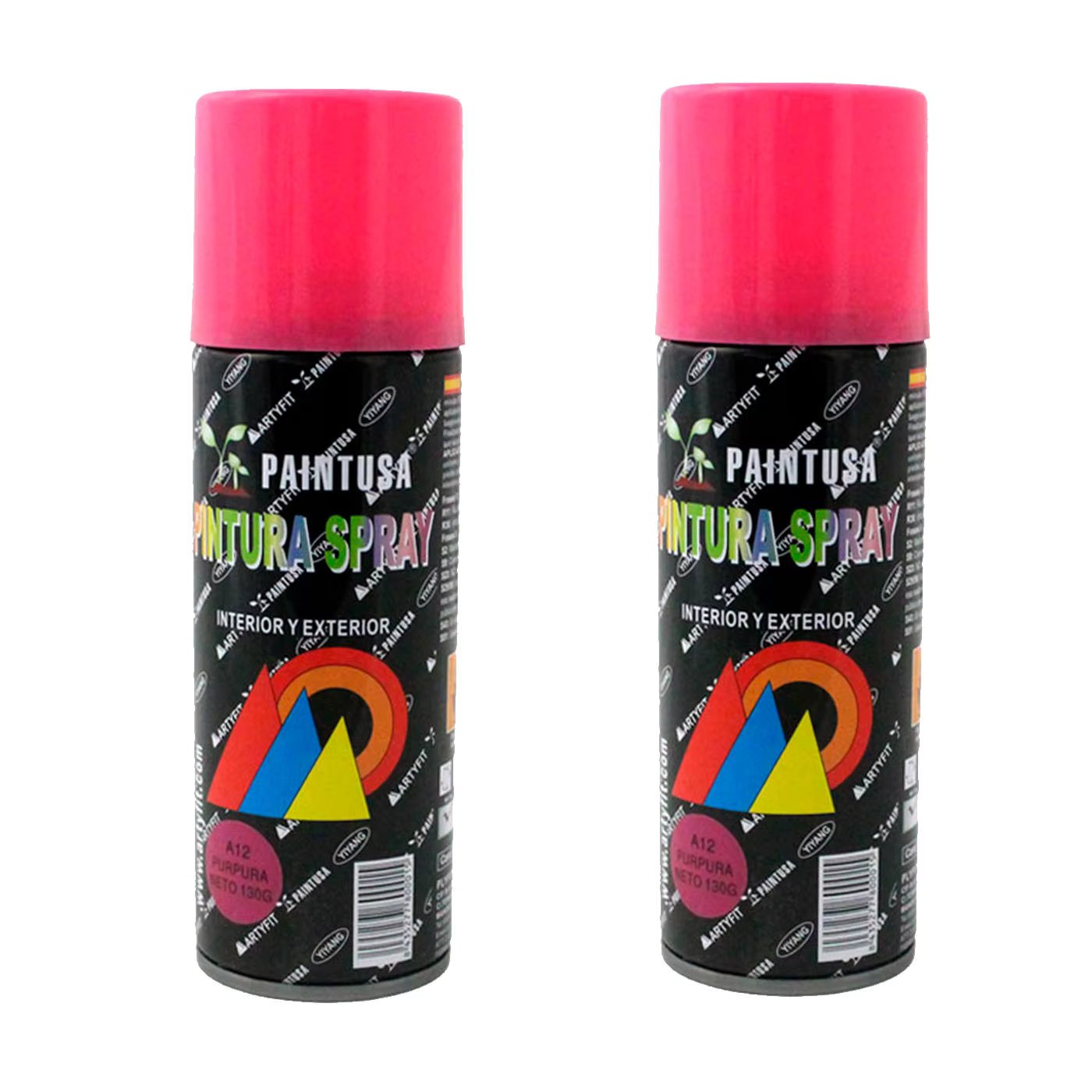Montoro 2-Pack 200 ml Purple A12 spray Paint Pans For Crowd Outdoor and Indoor Surfaces