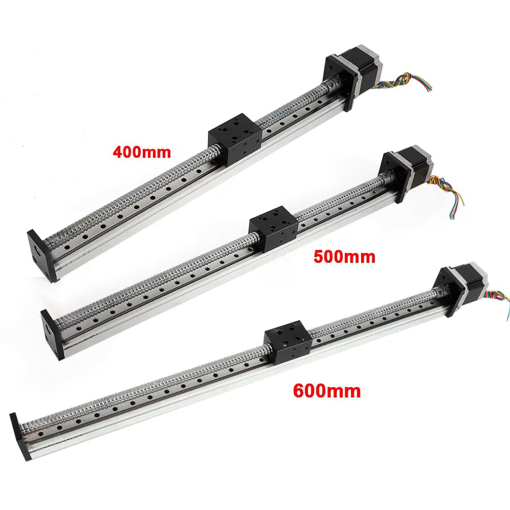 Sliding Block CNC Linear Actuator Rail Guide Slide Ball Screw+Nema23 Stepper Motor 400/500/600mm SFU1605