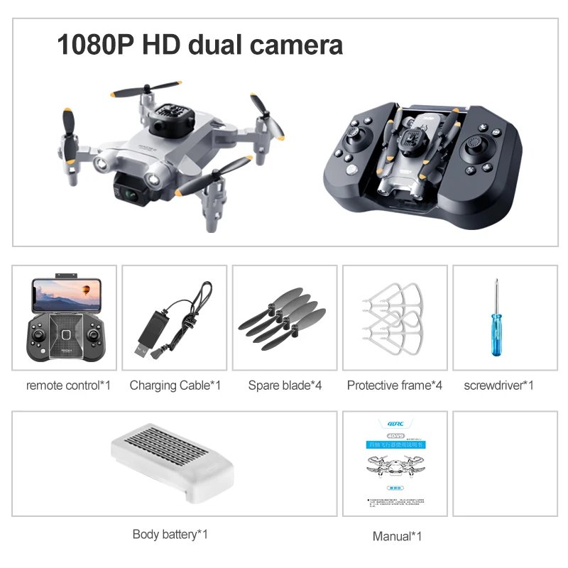 4DRC New V30 Mini Drone with 4K 1080P HD Camera FPV RC Drones Profesional Five-sided Obstacle Avoidance Helicopter Dron Toy Gift