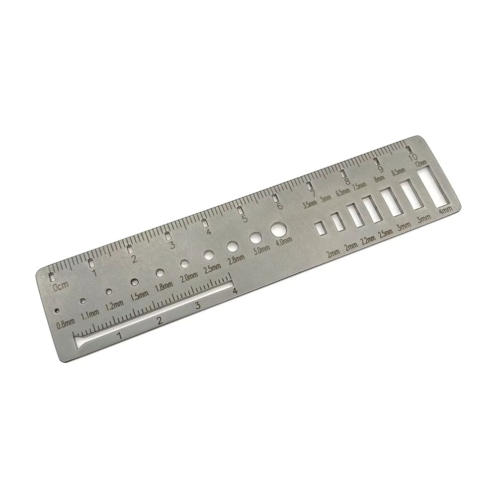 Orthopedic Measuring Ruler for Kirschner Wire Drill Screw  Plate Measuring Diameter