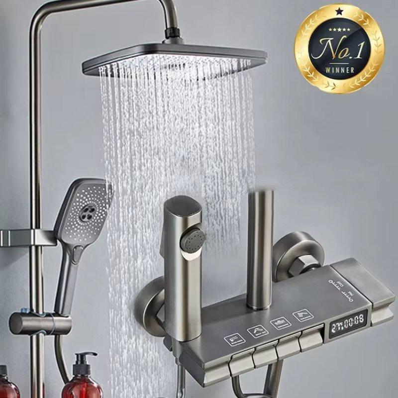 Digital Shower Smart Shower Digital Display Smart Shower Head Digital Shower Head Head Smart constant temperature pressure shower set nozzle handmade adjustable head shower comfortable bath