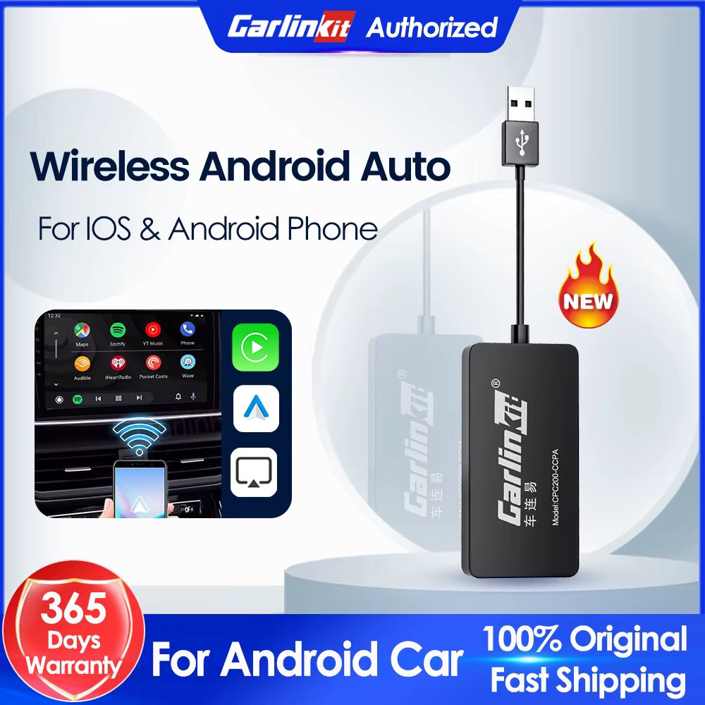 Wireless CarPlay Dongle for Android Car Wireless Android Auto Carlinkit Car Play iOS Mirror Screen Mirrorlink USB Adapter CCPA/W