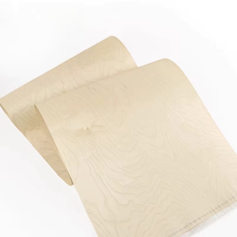 Natural Birch Solid Wood Veneer Rare Wood Veneers For Artistic Creations(Back With Non-woven) :2.5Meters/pcs Width:58cm T:0.3mm
