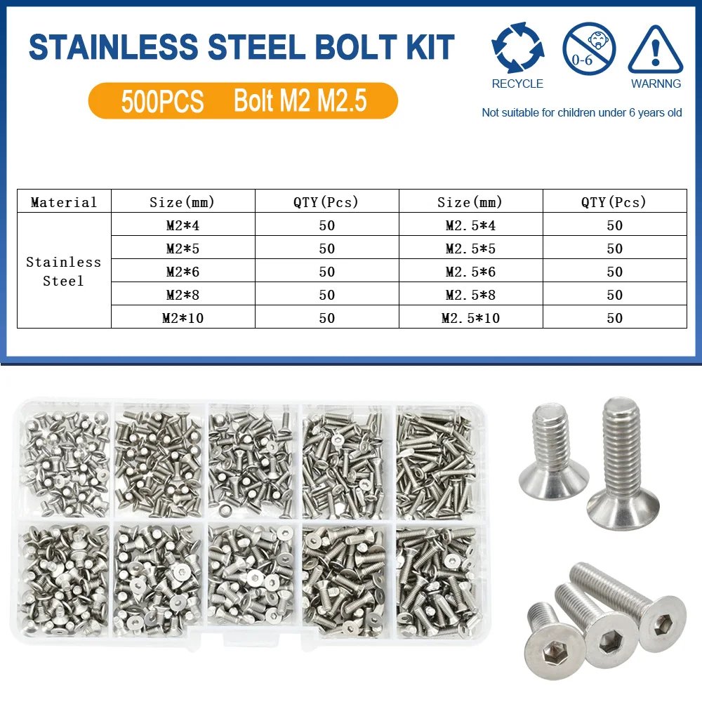 Flat head Stainless