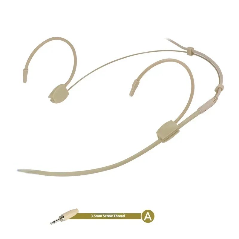 Double Earhook Mic Omnidirectional Headset Microphone For Sennheiser Shure AKG MiPro Audio Technica 4Pin 3Pin TA4F 3.5mm Lock