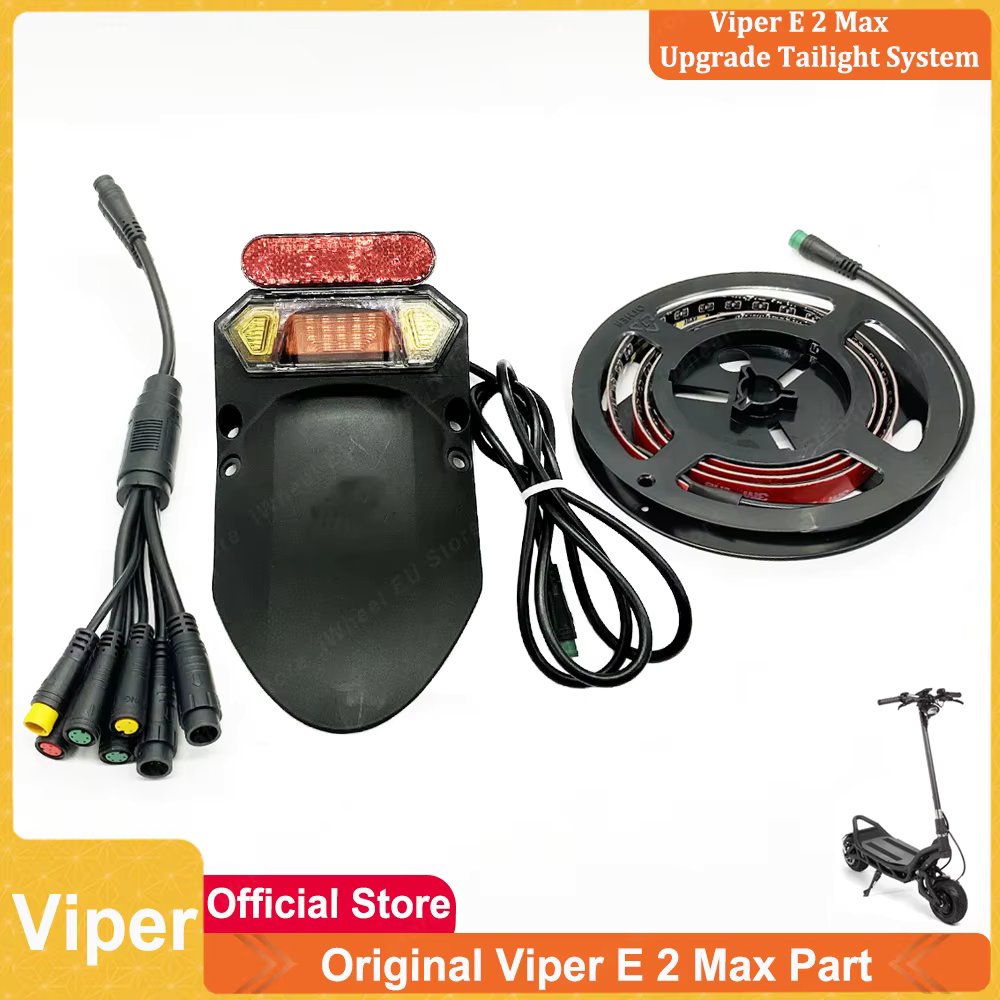 Official Newest Viper E 2 Max/ E 2 Upgrade Taillight Turn Signal Light New LED Light Stripe for Viper E 2 Max Electric Scooter