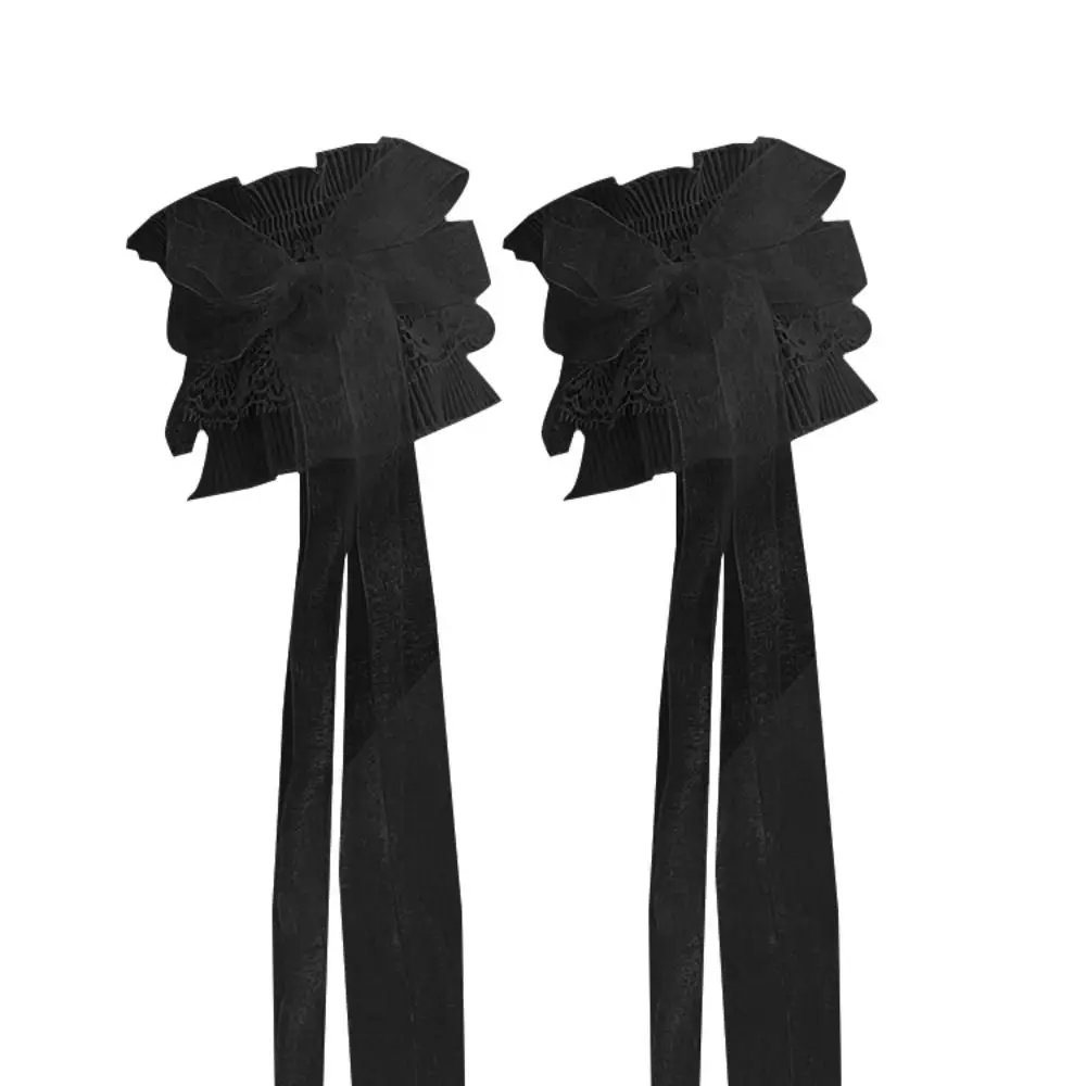 Hand Sleeve Arm Sleeve Arm Warmers Elastic Bowknot Wrist Cuffs Ruffled Floral Layered Lace Lolita Maid Cosplay Arm Cover Bridal