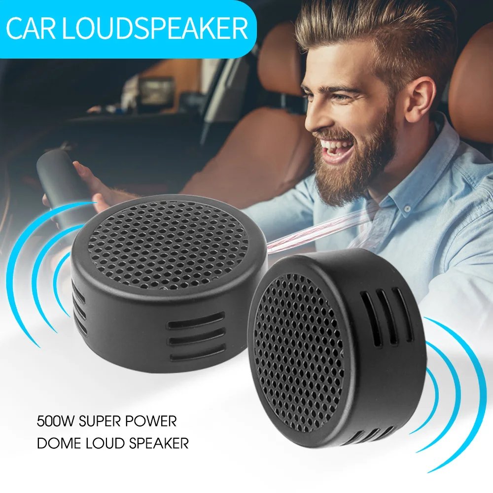 2Pcs Mini Car Dome Tweeter 500W High Efficiency Loud Speaker Super Power Audio Sound Speaker Car Tweeters
