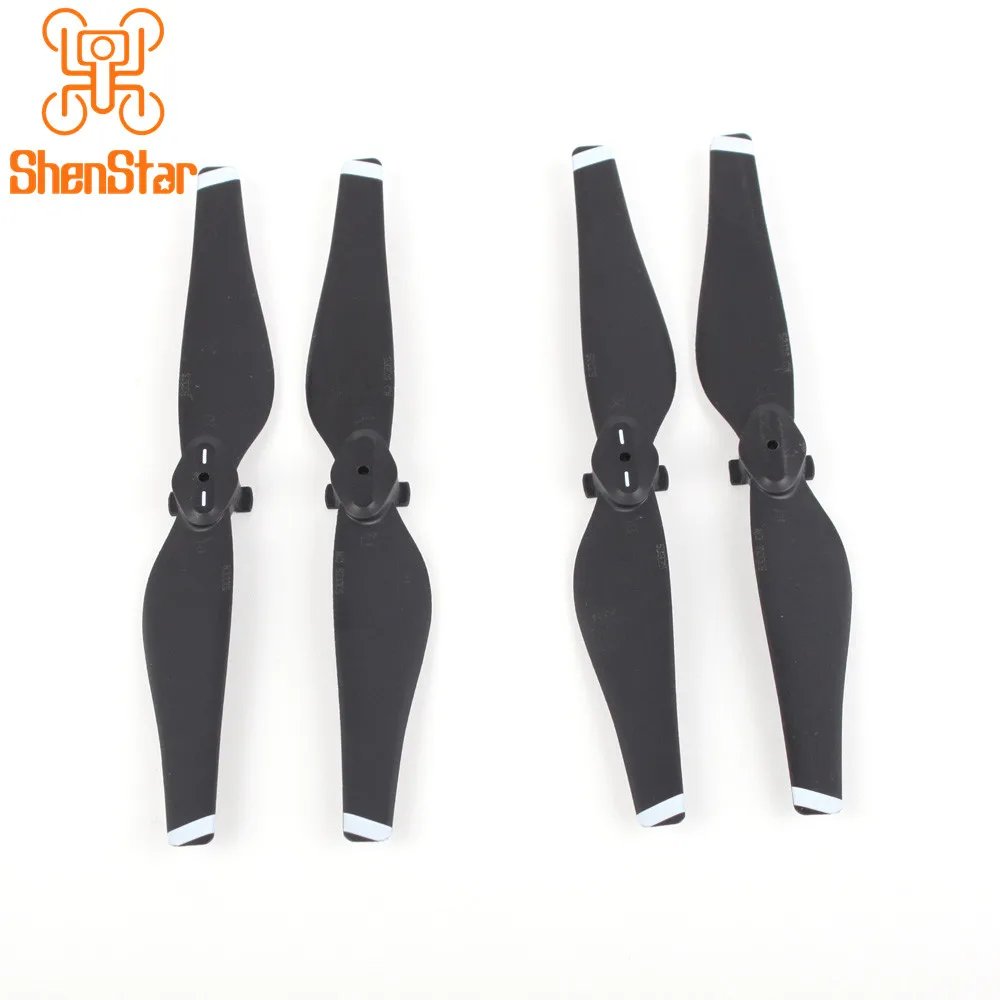 1pack of 2pairs 5332S Quick-Release Propellers CW + CCW Props for DJI MAVIC AIR Plane Paddle with White / Golden Stripes