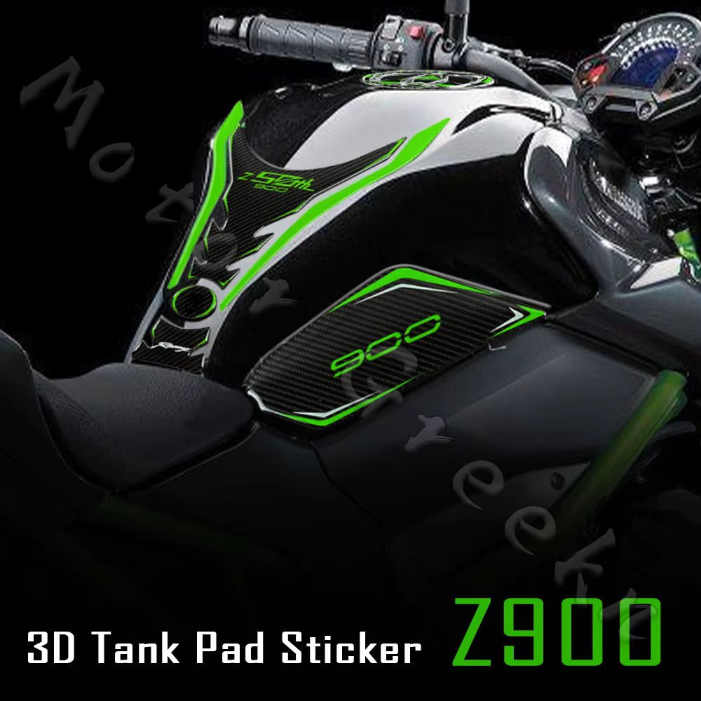 3D Motorcycle Fuel Tank Sticker Oil Gas Cap Cover Protector Decals Kit Accessories Waterproof For Z900 z900 2022 2023