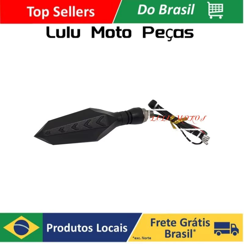 PAIR FLAVA YELLOW LED ARROW/BLUE AND YELLOW/RED UNIVERSAL D-158