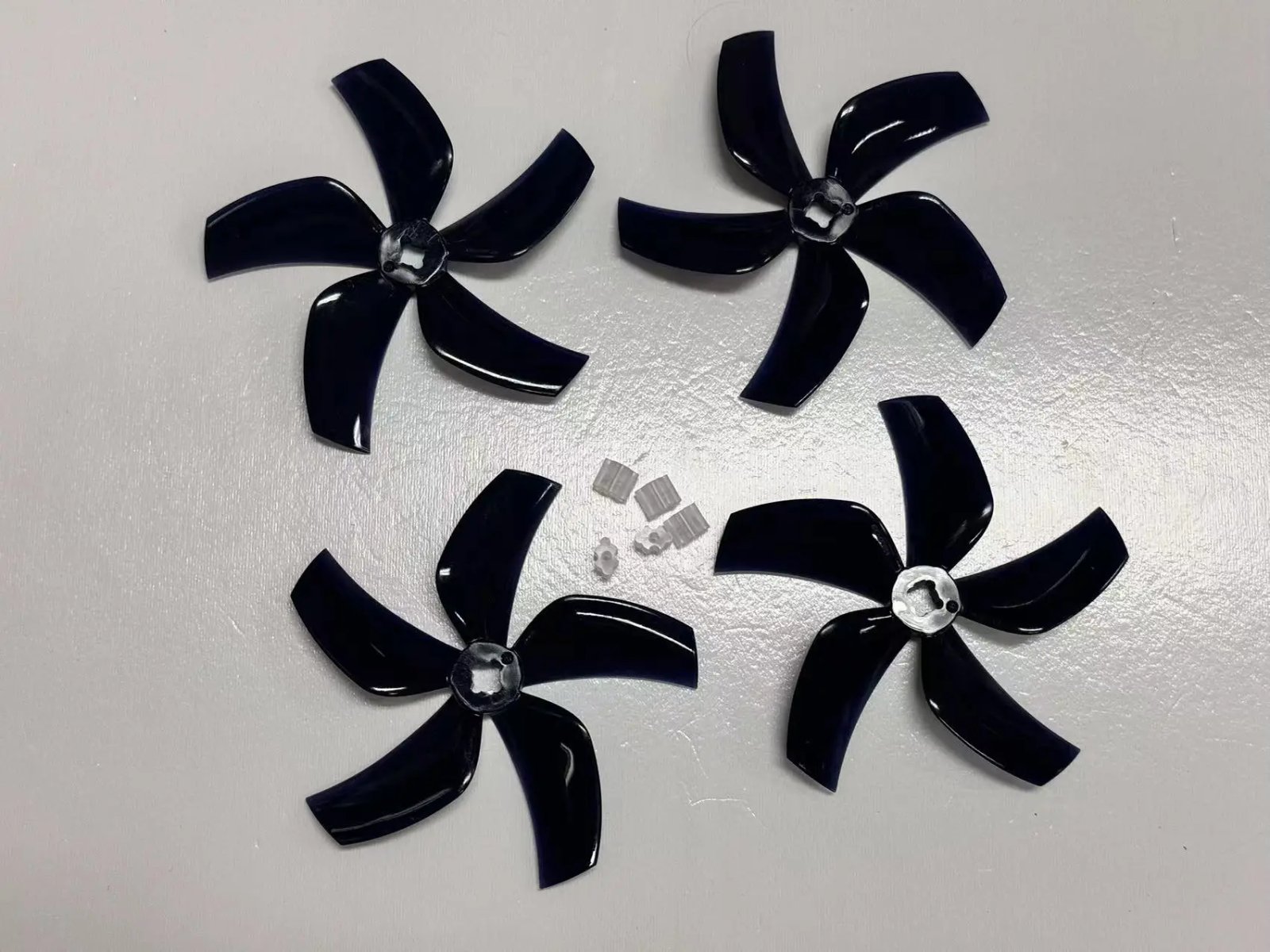 4pcs/2pairs Gemfan D76 Ducted 76mm 5-Blade Propeller for RC FPV Racing Freestyle Toothpick Cinewhoop Duct Drones