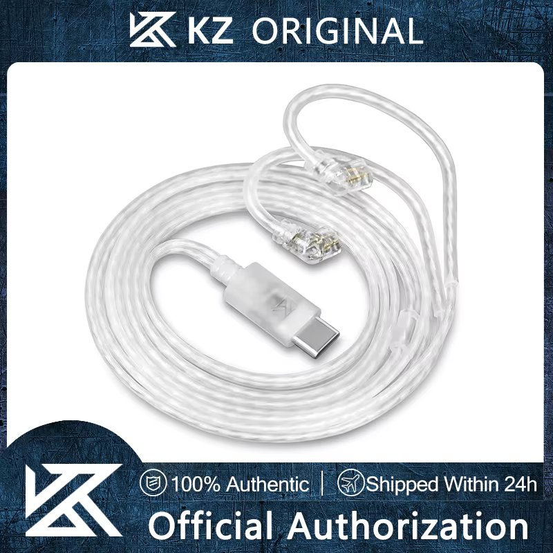 KZ Earphones Type-C 2PIN Cables Silver Plated Upgrade Cable USB C Headphones Wire For KZ DQ6 ZAX ZSX ZSN PRO ZS10PRO ZAR ZVX