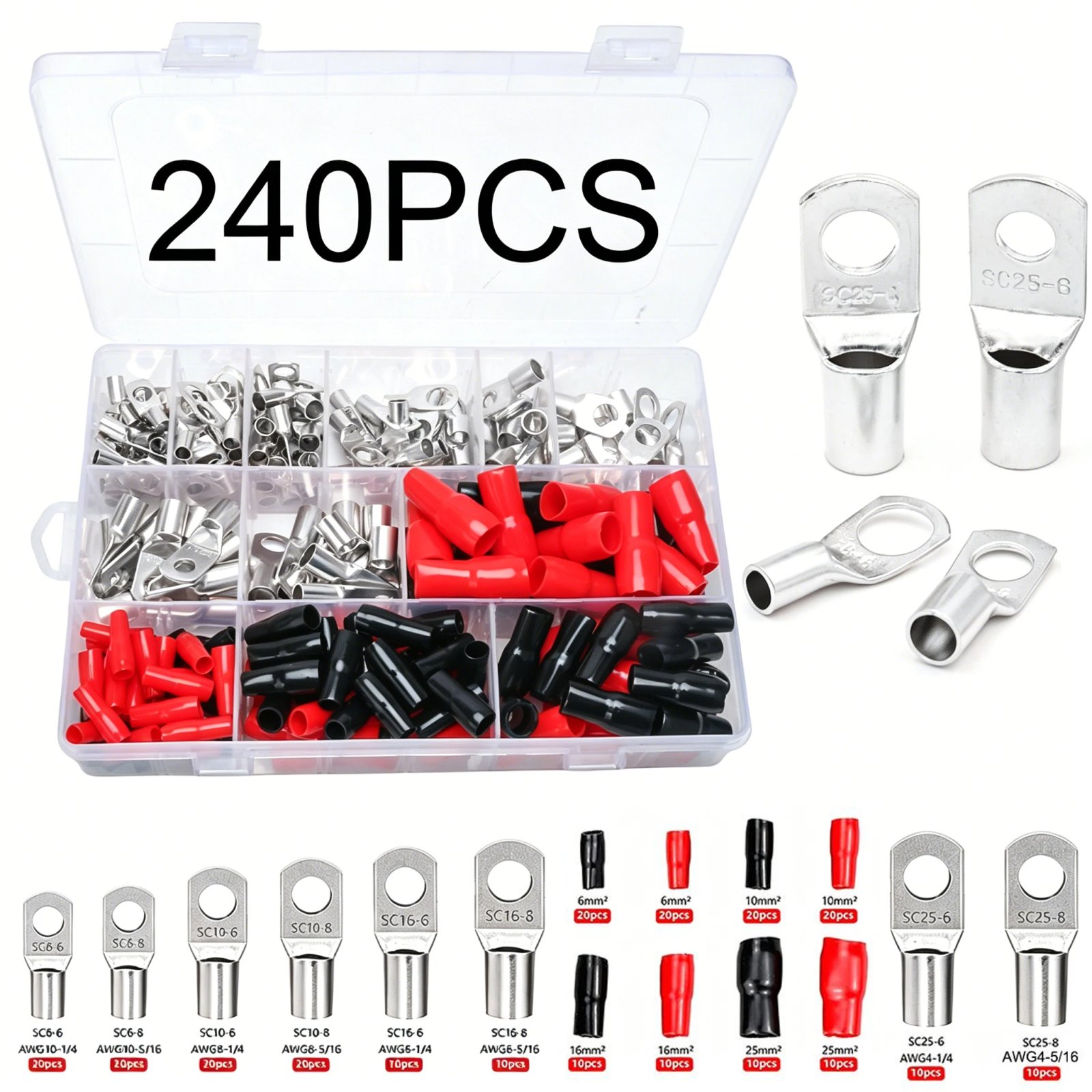 240PCS silver