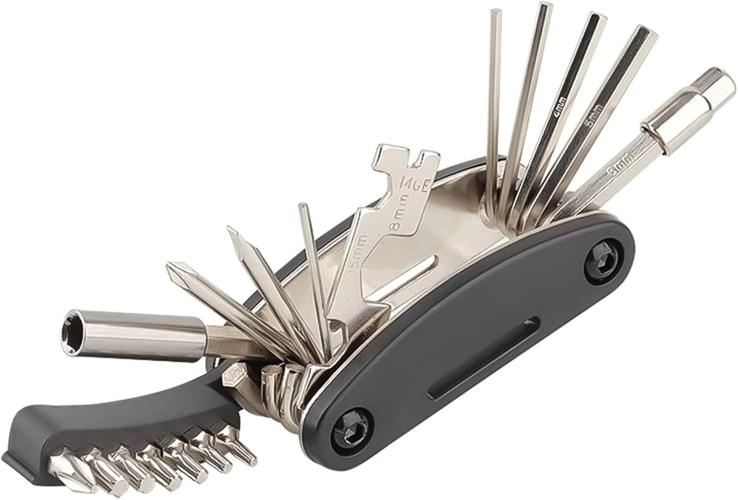 21-in-1 Bike Repair Tool Kit Bicycle Tool Kit Multitool Foldable Design Emergency Maintenance Wrench Screwdriver Portable Bicycl