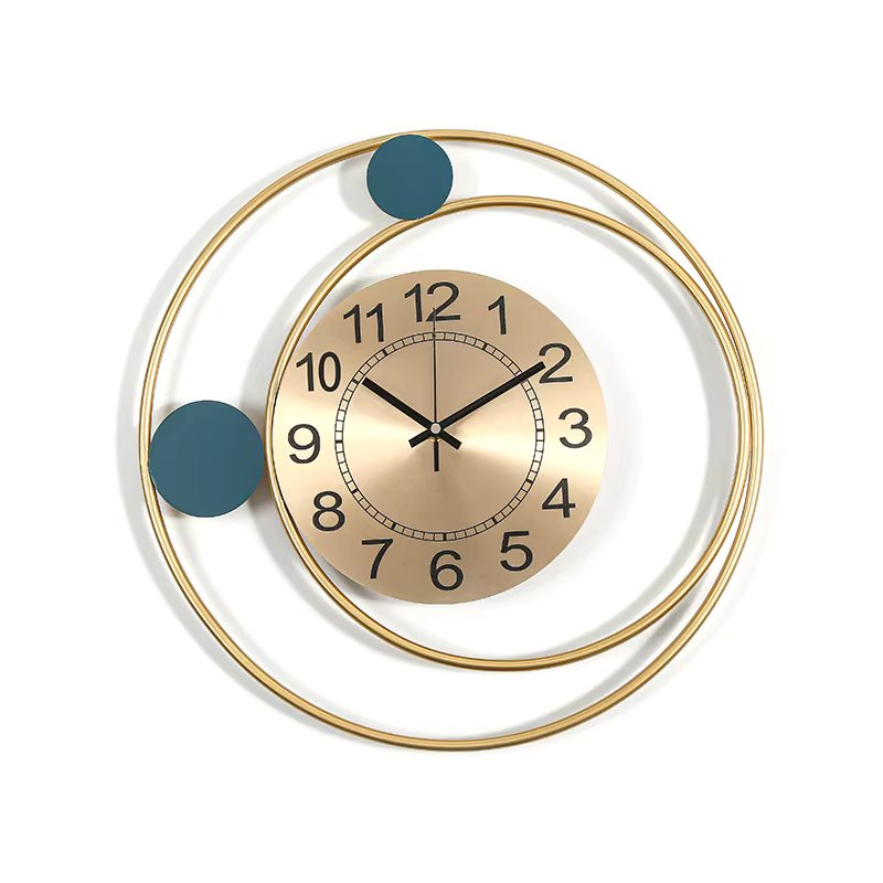 Bill Mark Interior Nordic Gold Metal No-noise Wall clock Space Home Interior Home Deco clock Wall clock