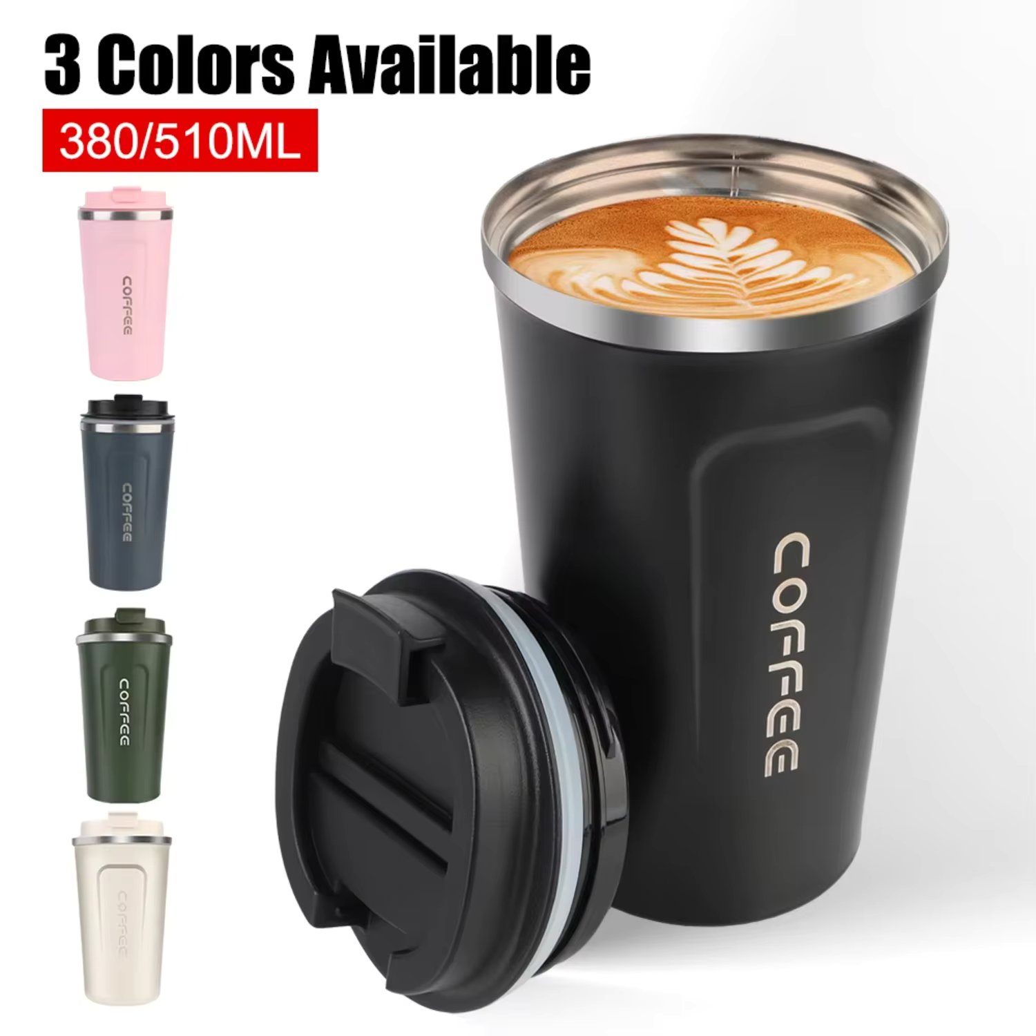 Double Stainless Steel Car Thermmer Mug Coffee Mug Thermica Cafe Tea Coffee Leakage Protection
