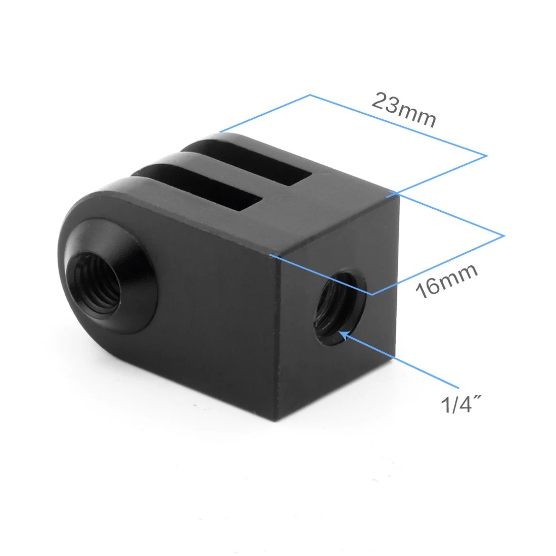 M6 1/4" Thread Hole Mini Tripod Adapter Monopod Mount Base for Gopro 13 11 Insta360 X4 OSMO Action 5pro  Pocket 3 Camera Holder