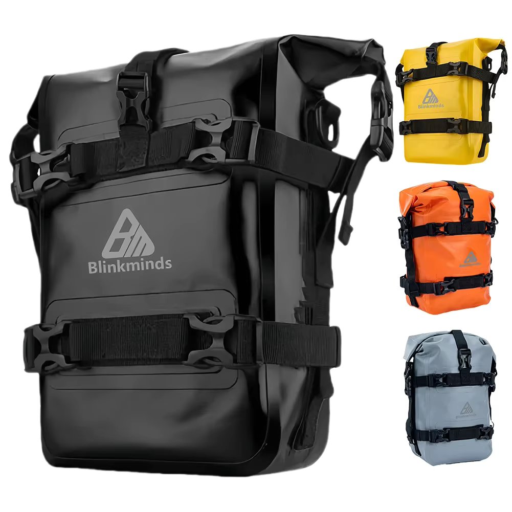 Motorcycle Frame Impact Rod, Waterproof Bag, Bumper Repair Tool, BMW R1200GS, R1250GS, ADV, Honda NC750X, CB500X Mounting Bag