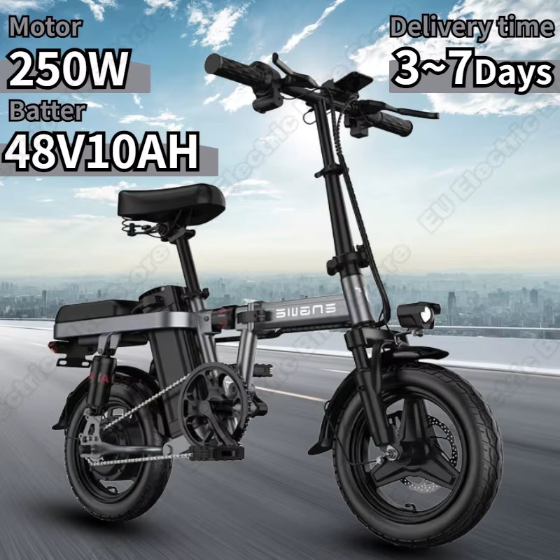 ENGWE T14 Electric Bike 250W Brushless Motor 48V10AH Lithium Battery Mini Folding E-bike Aluminum Alloy Aldult Electric Bicycle