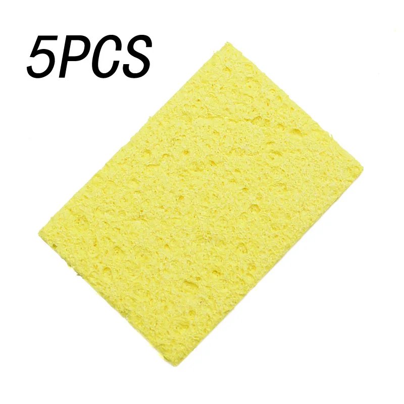 5/10Pcs Yellow Cleaning Sponge Cleaner for Enduring Electric Welding Soldering Iron