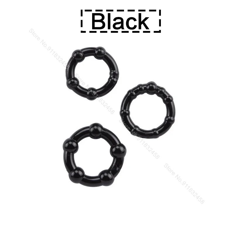 Silicone Penis Ring Ejaculation Delay Cock Rings Dick Erection Cockring Male Chastity Adult Sex Toys For Men Lock Sperm Trainer