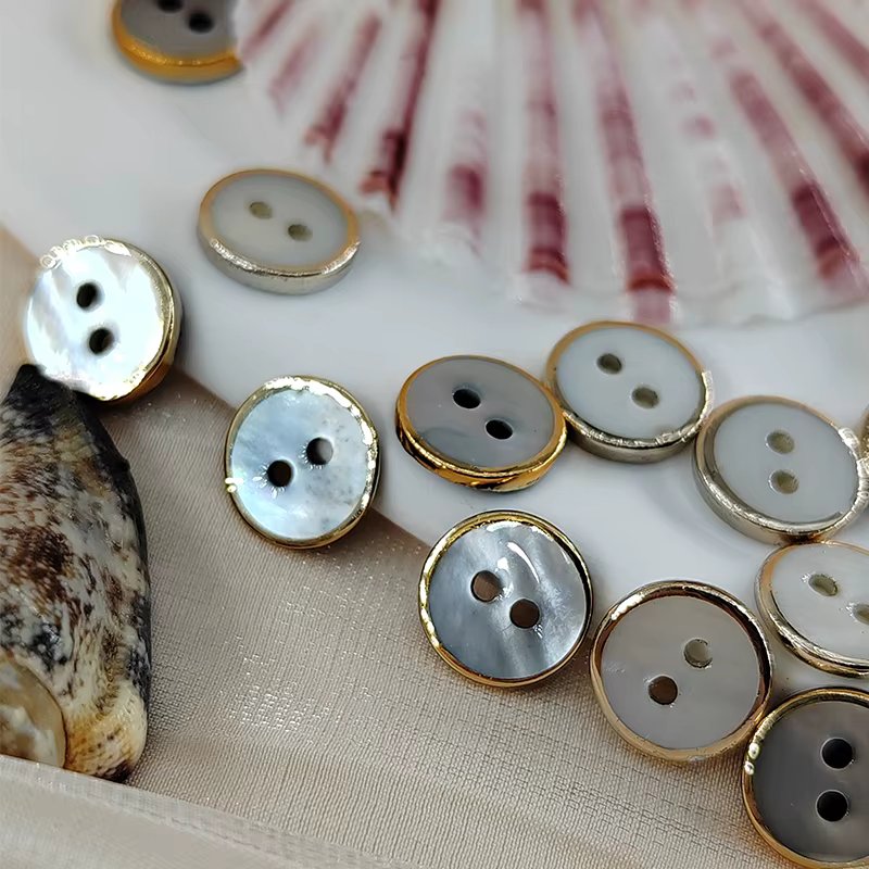 10.5/11.5MM Natural Mother Of Pearl Buttons Of Clothing High Quality Luxury 2-Hole Shell Button Of Shirt Sweater Sewing DIY