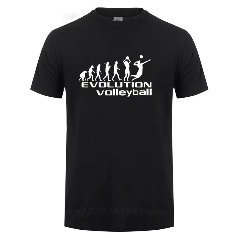 Evolution Sports Playing Volleyball Tshirts for Men HipHop Streetwear T-Shirt Camisetas 2023 Classic Popular Tee Shirt Men