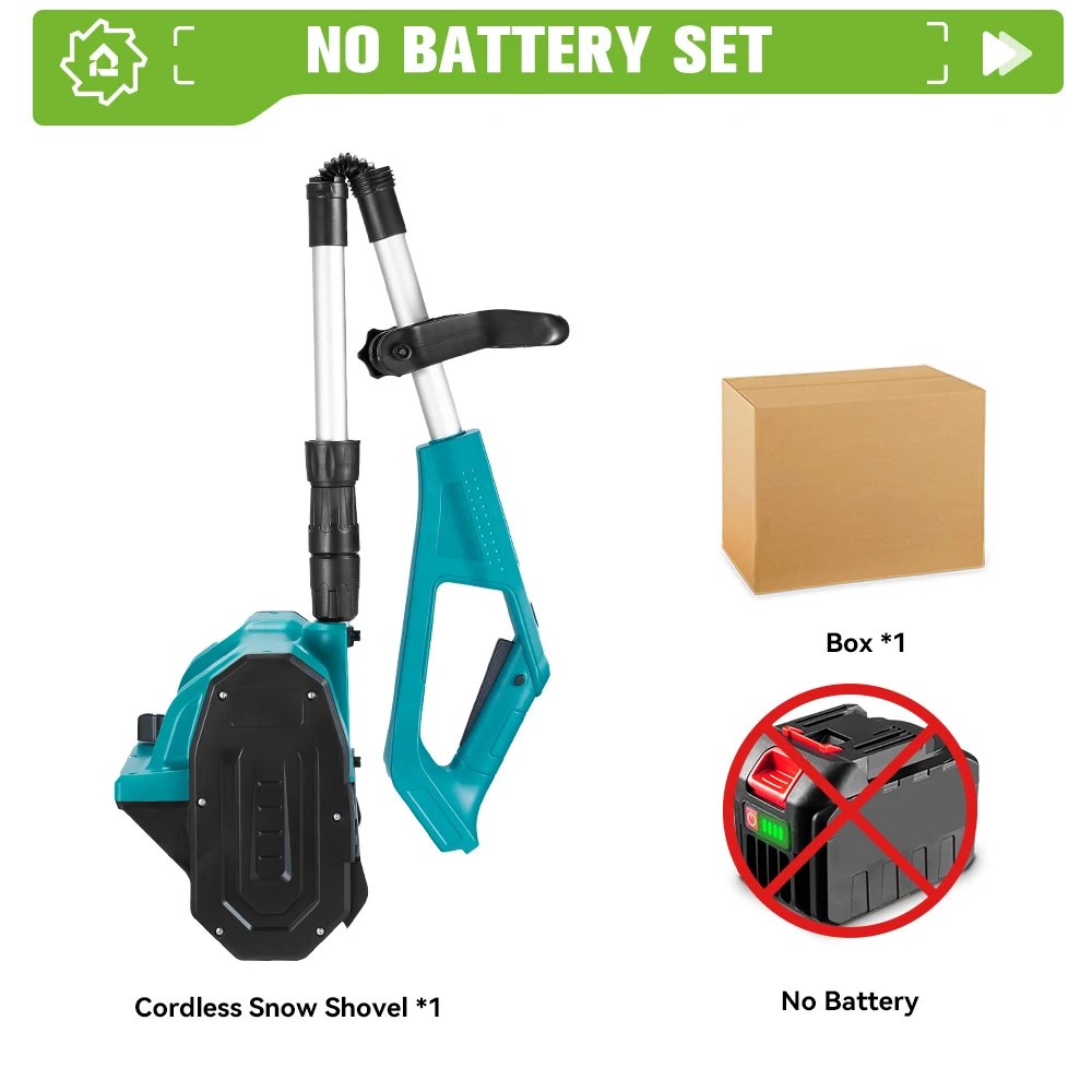 2500W Brushless Electric Snow plow 250MM Cordless Snow Shovel Lithium Electric Snow Sweeper Courtyard Street For Makita Battery