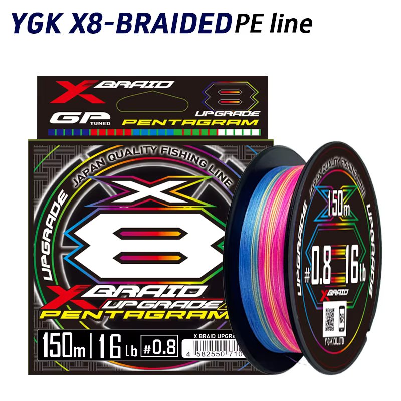 Japan ygk x8 Fishing PE Line Multicolored 150M/200M Fish Lines 8 Strands Braided Multifilamento Fishing Lines Braid Fish Wire