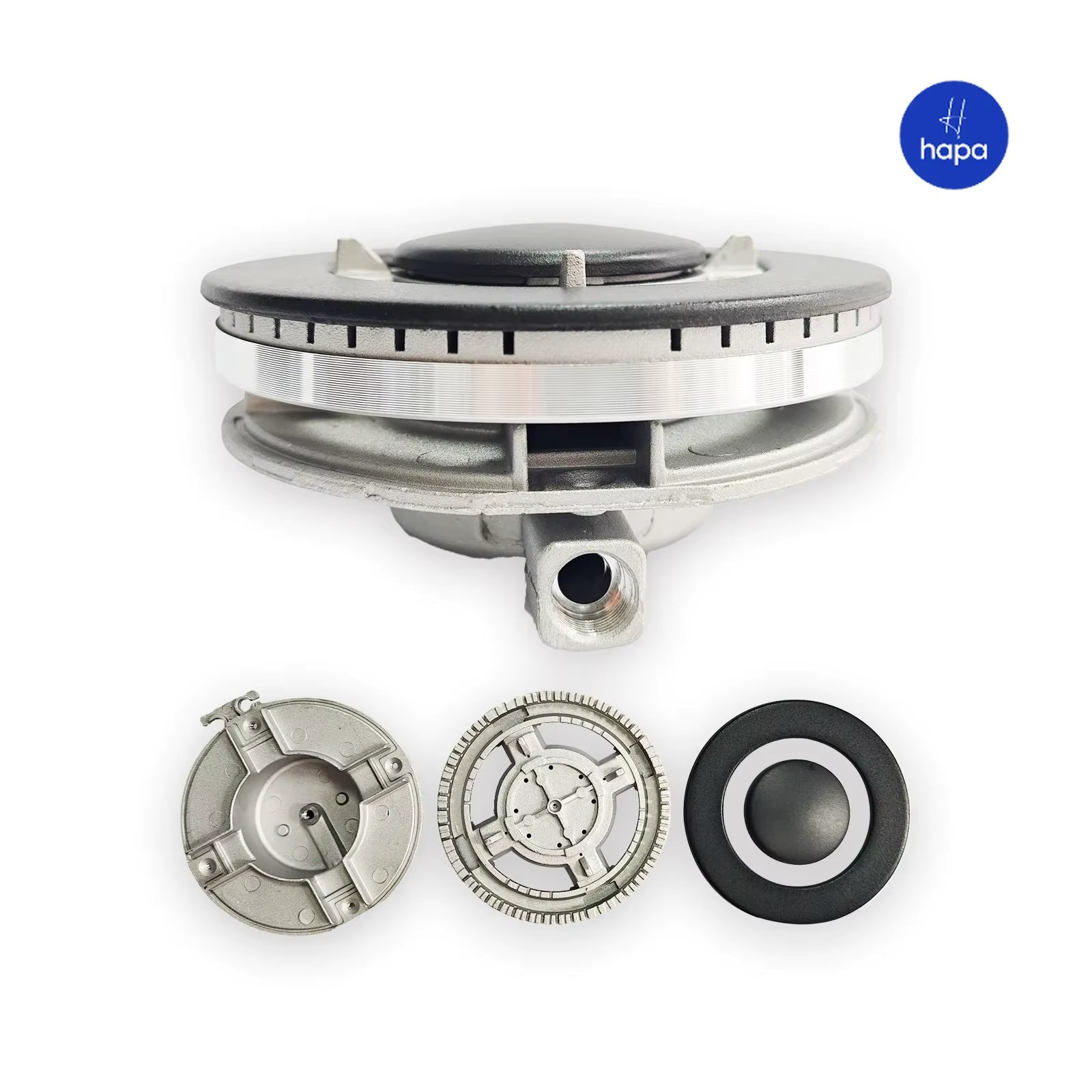 1Set,13*6.5cm Universal Oven/Gas Hob stove head Set(flat fire cover/Burner/ Bottom cup) fits most gas stove burners